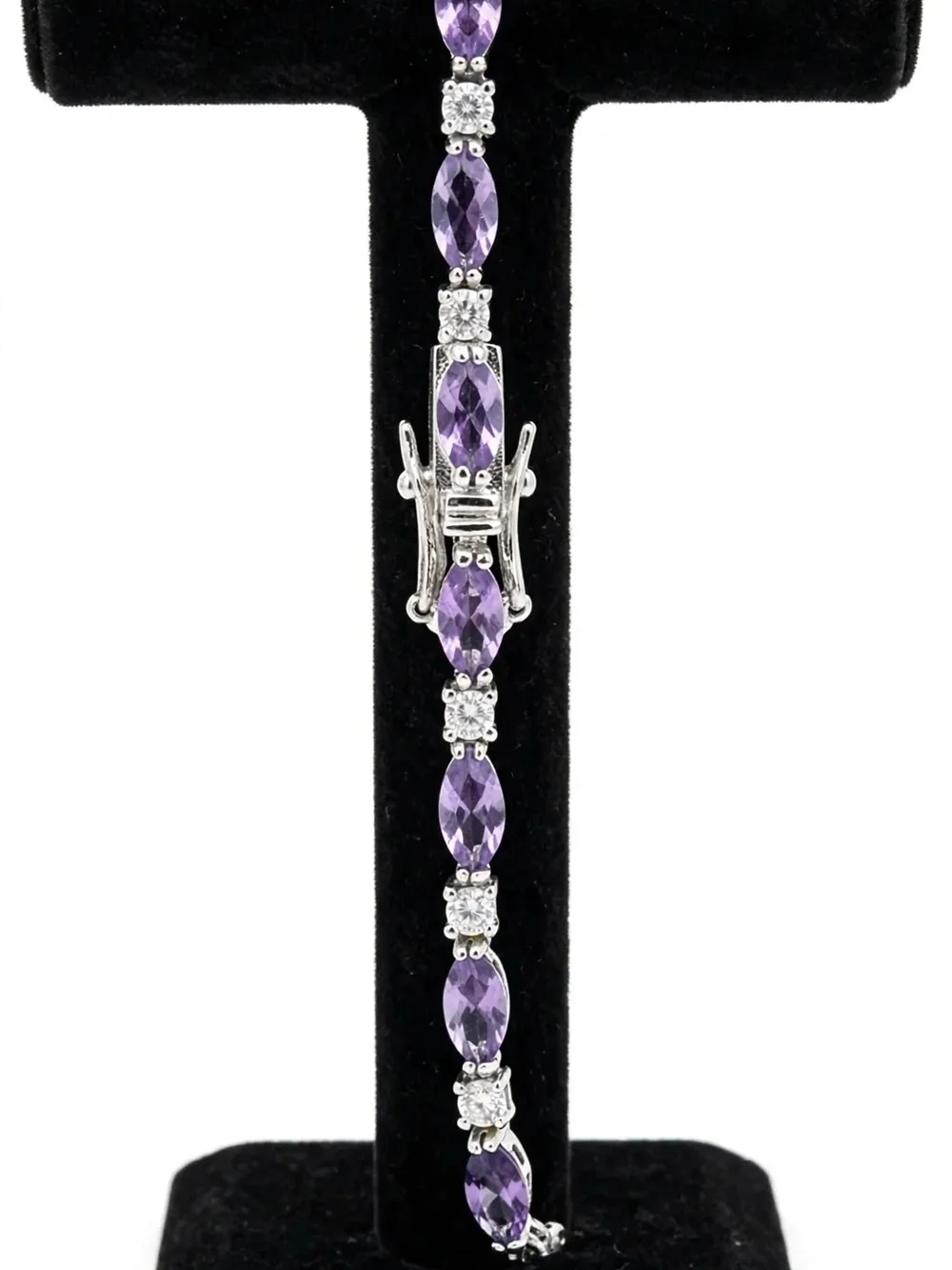 Amethyst Tennis Bracelet Watch